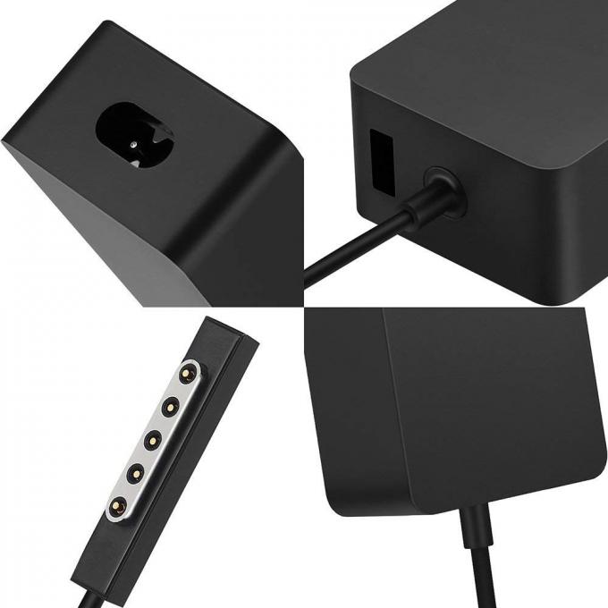 モデル1536ラップトップのアダプターの充電器、マイクロソフトの表面のプロ2つの充電器USBによって出力される磁気5つのピンの